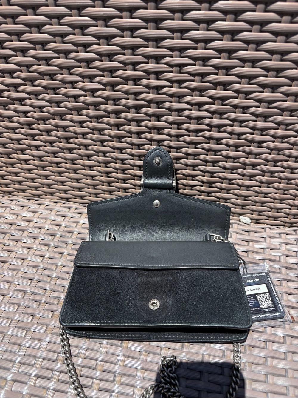 Gucci Suede Super Mini Dionysus Shoulder/crossbody Bag in Black - Picture 4 of 14